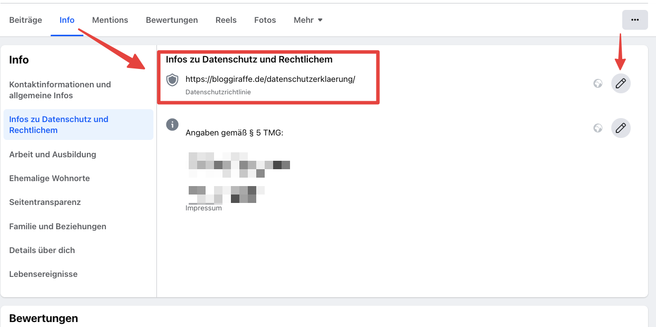 facebook fanpage datenschutz