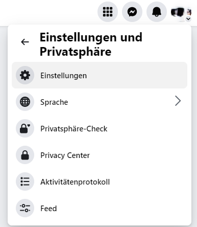 facebook einstellungen